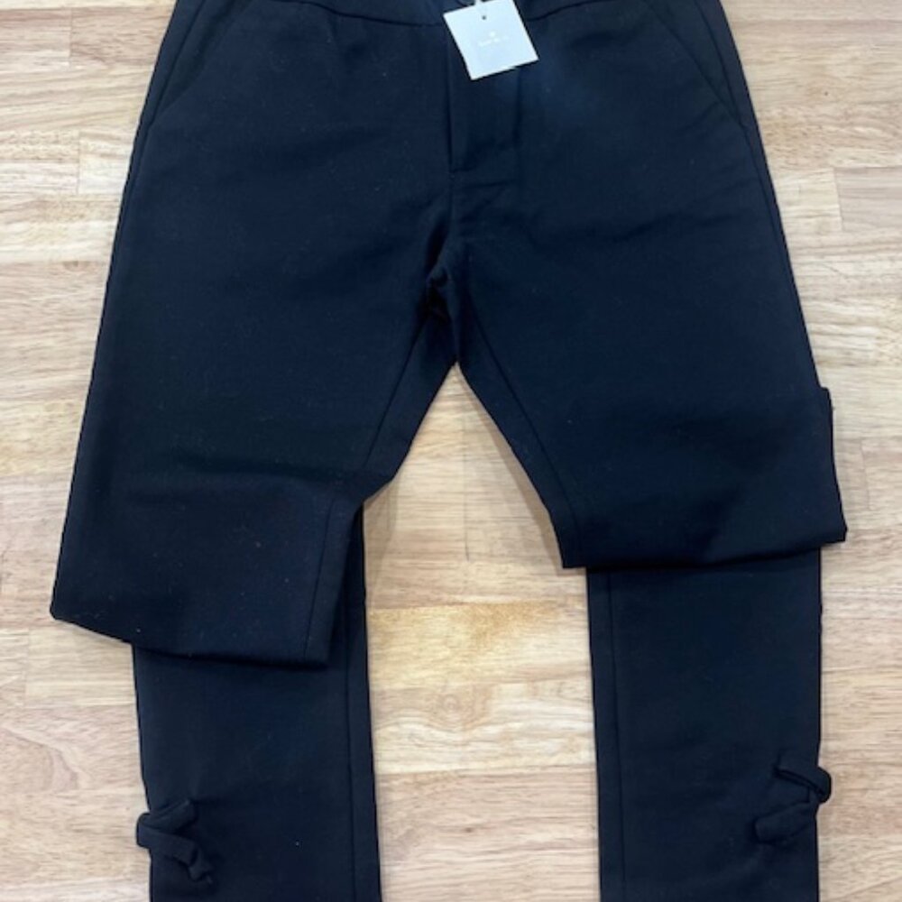 Kate Spade Black  Ribbon Pants, Kids Size 12 - Picture 2 of 9
